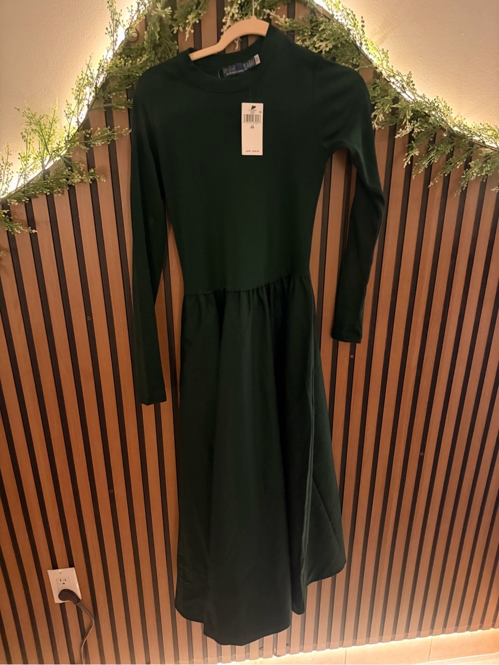 Polo by Ralph Lauren Dark Green Long-Sleeve Dress